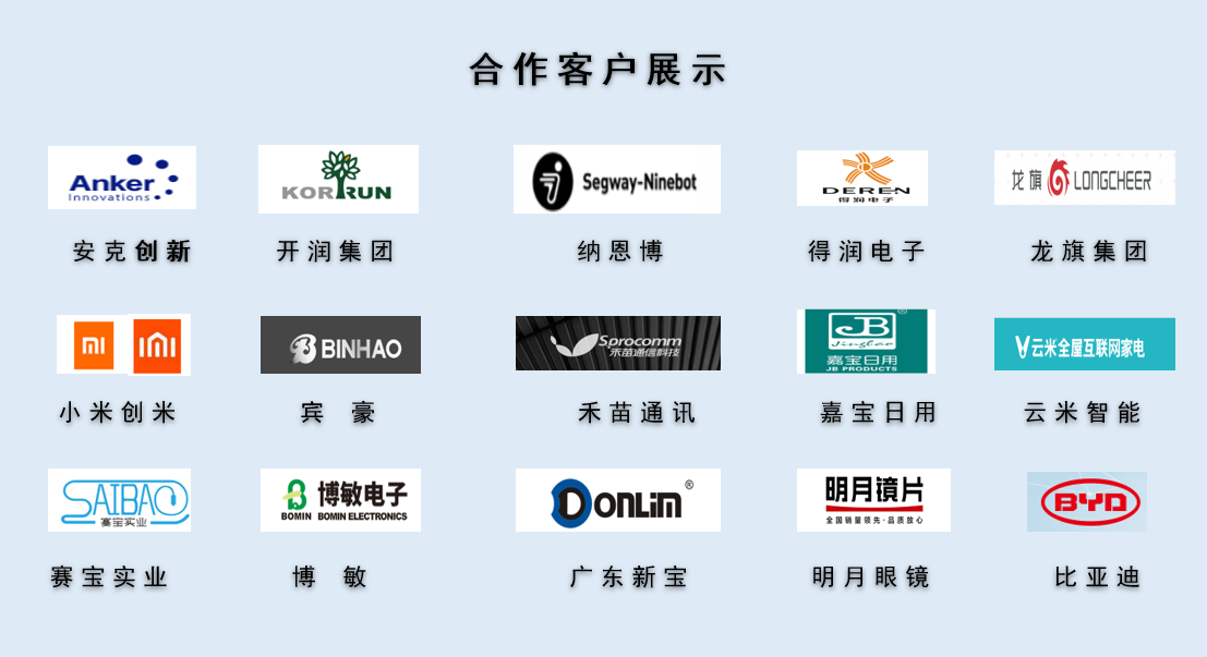 CPE磨砂膠袋，久信達(dá)部分客戶展示(圖1)